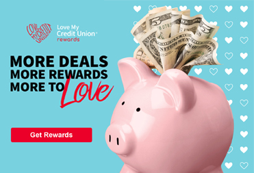 Love My Credit Union Piggy Bank